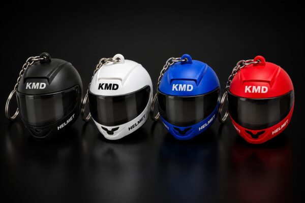 Helmet Keychain with LED Light