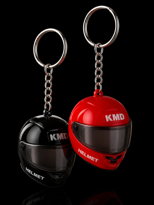 Helmet Keychain with LED Light
